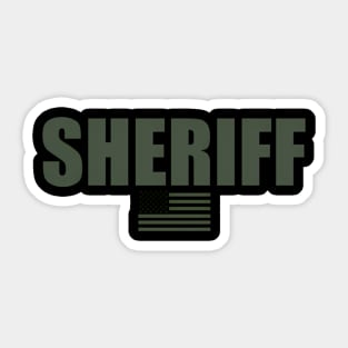 Sheriff Uniform Od Green Sticker